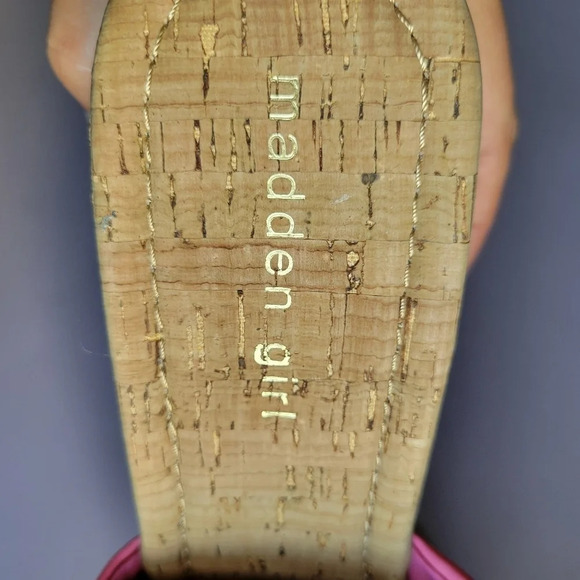 Madden Girl Zahara Cork Platform Sandals Women's 9.5 Y2K Spice Girls Bratz Dolls - Picture 6 of 8